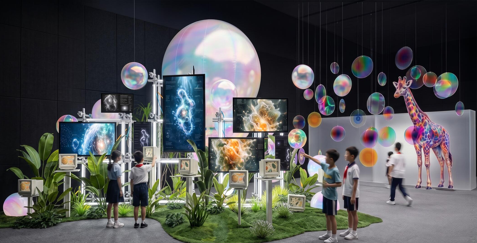 峨影跨界生态艺术展｜bevictor伟德显控方案：当电影基因遇见LED艺术